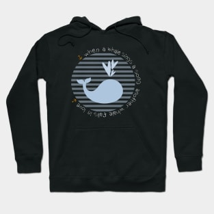 a whale in love Hoodie